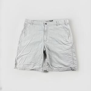 Carhartt Utility Shorts Men's 38 Beige Canvas Workwear 9" Inseam BS2514-M